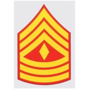 USMC First Sergeant Rank Decal