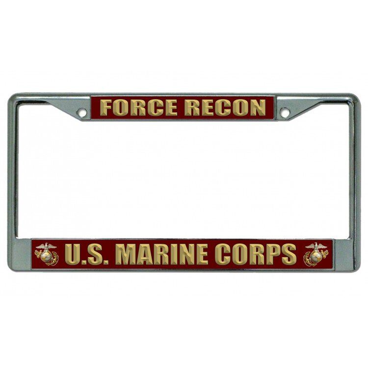 USMC Force Recon License Plate Frame