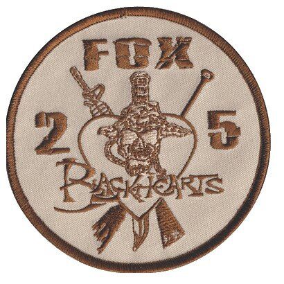 USMC Fox Company 2-5 Blackhearts Patch
