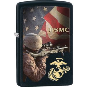 USMC Machine Gunner Zippo Lighter