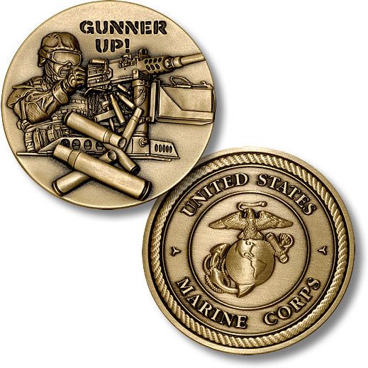 USMC Gunner Up Coin