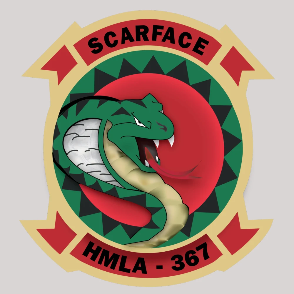 USMC HMLA-367 Scarface Decal