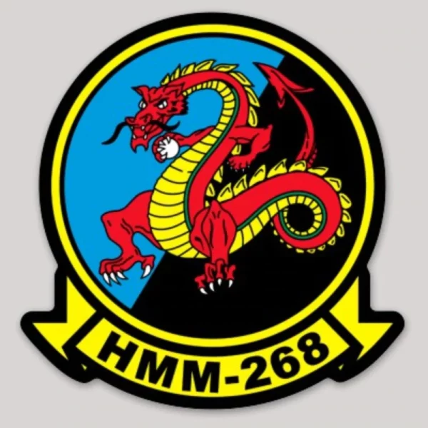 USMC HMM-268 Red Dragons Decal