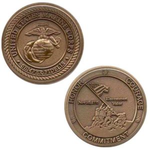 Collectible USMC Honor Courage Commitment Coin