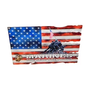 USMC Iwo Jima Flag Steel Sign