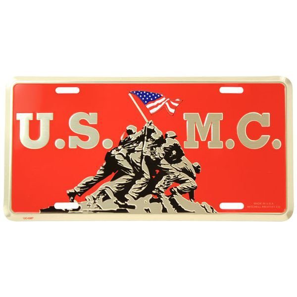 USMC Iwo Jima License Plate