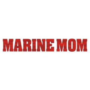 USMC 'Marine Mom' Red Sparkle Die Cut Decal