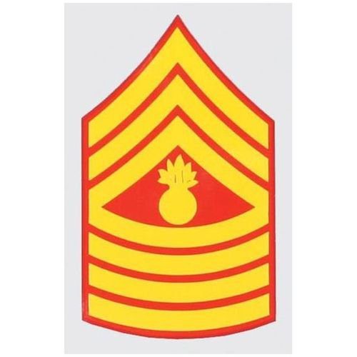 USMC Master Gunnery Sergeant Rank Decal
