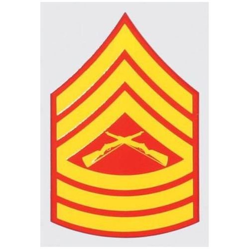 USMC Master Sergeant Rank Decal