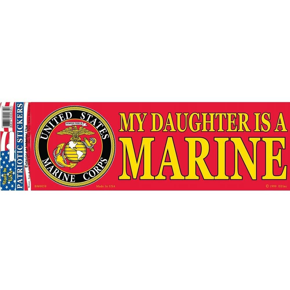 USMC My Daughter is a Marine Bumper Sticker