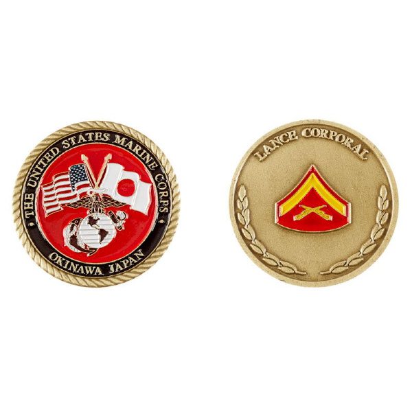 USMC Okinawa Lance Corporal Coin