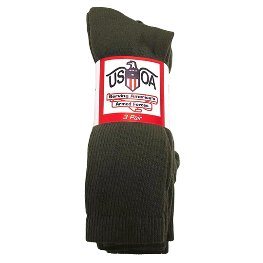 US Military Olive Drab Boot Socks (3-Pack) - Devil Dog Depot