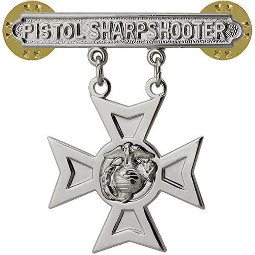 USMC Pistol Sharpshooter Qualification Badge