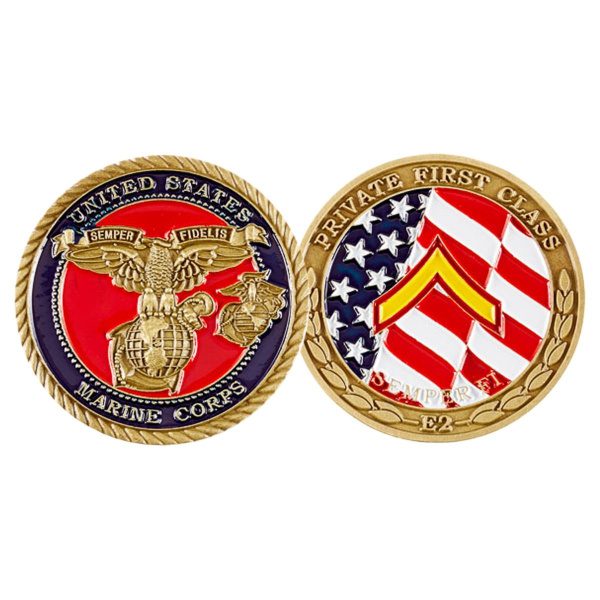 USMC Private First Class Coin