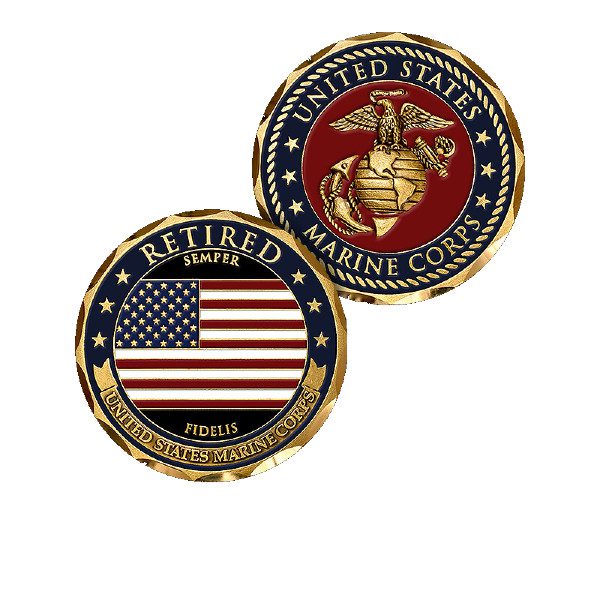 USMC Retired Coin