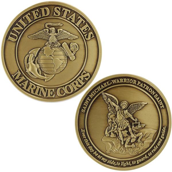 United States Marine Corps Saint Michael Warrior Coin