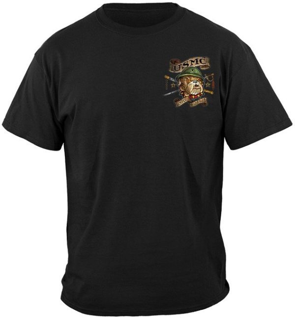 USMC Semper Fi Tattoo Devil Dog Bulldog Shirt Front