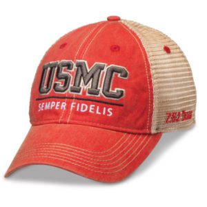 USMC Semper Fidelis Red Trucker Hat