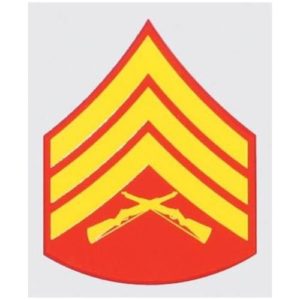 USMC Sergeant Rank Decal