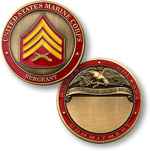 USMC Sergeant Honor Courgage Commitment Coin