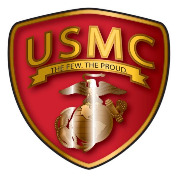 USMC The Few The Proud Shield Decal