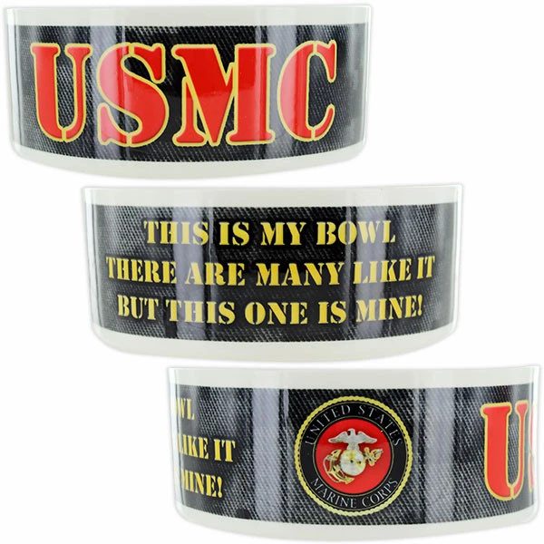 USMC This is My Bowl Ceramic Dog Bowl