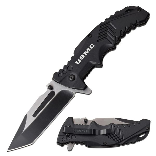 USMC Two Tone Spring Assist Knife