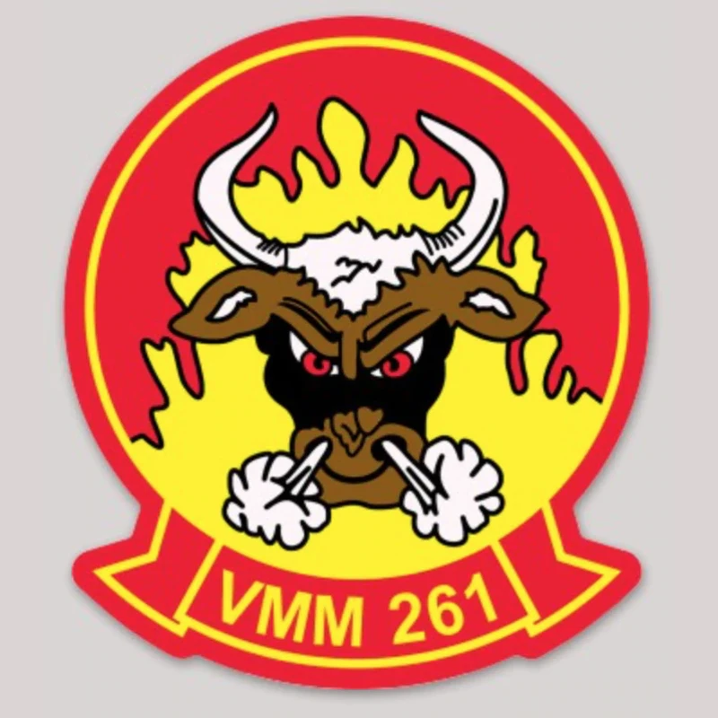 USMC VMM-261 Ragin' Bulls Decal