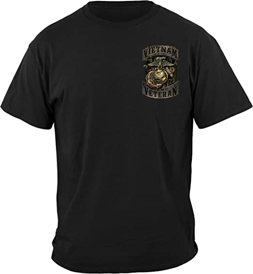 USMC Vietnam Green Jungle T-Shirt Front Side US Marine Corps