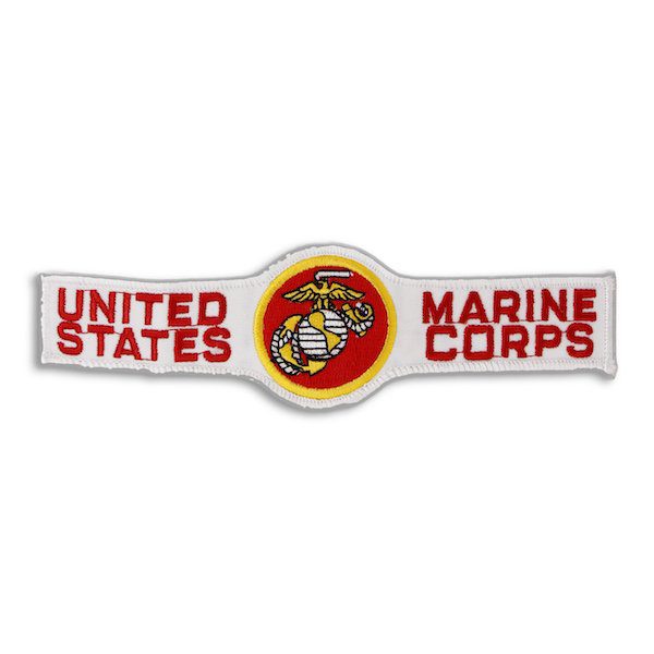 United States Marine Corps 6.5 White Tab Patch