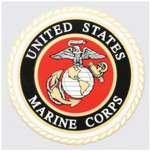 United States Marine Corps with White EGA Decal