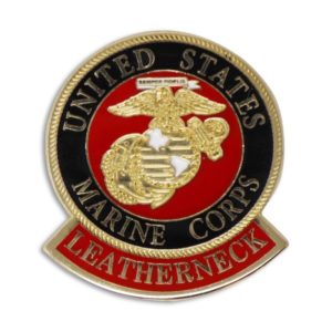 US Marine Corps Emblem with Leatherneck Enamel Pin