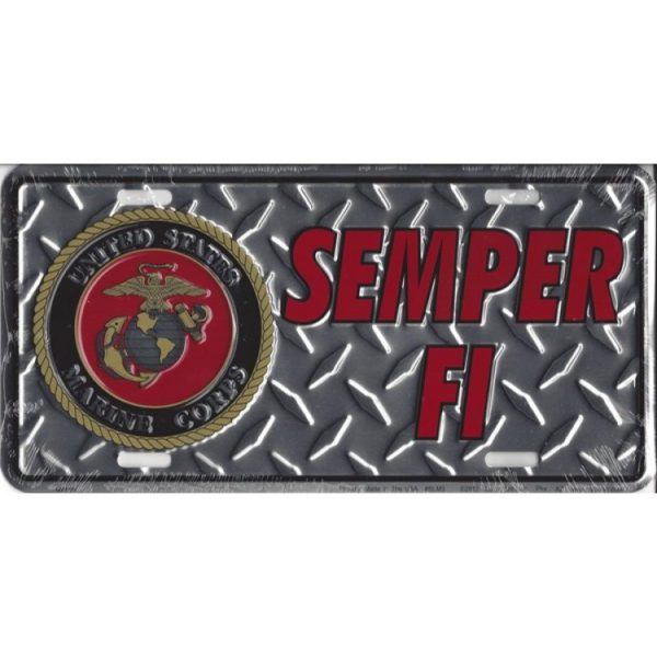United States Marine Corps Semper FI License Plate
