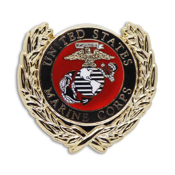 United States Marine Corps Wreath Enamel Pin