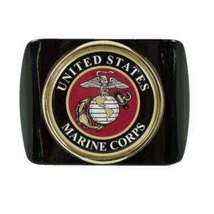 Black United State Marine Corps Emblem Hitch Cover