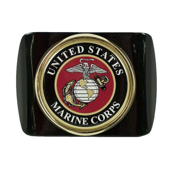 Black United State Marine Corps Emblem Hitch Cover