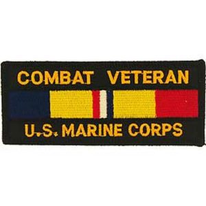 combat veteran marine corps patch