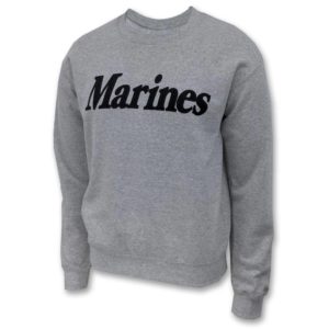 marines gray sweatshirt