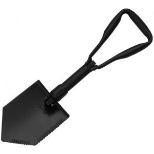 Military black folding shovel
