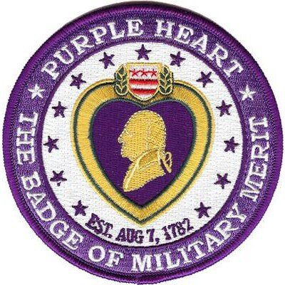 purple heart patch