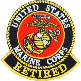 us marines retired patch