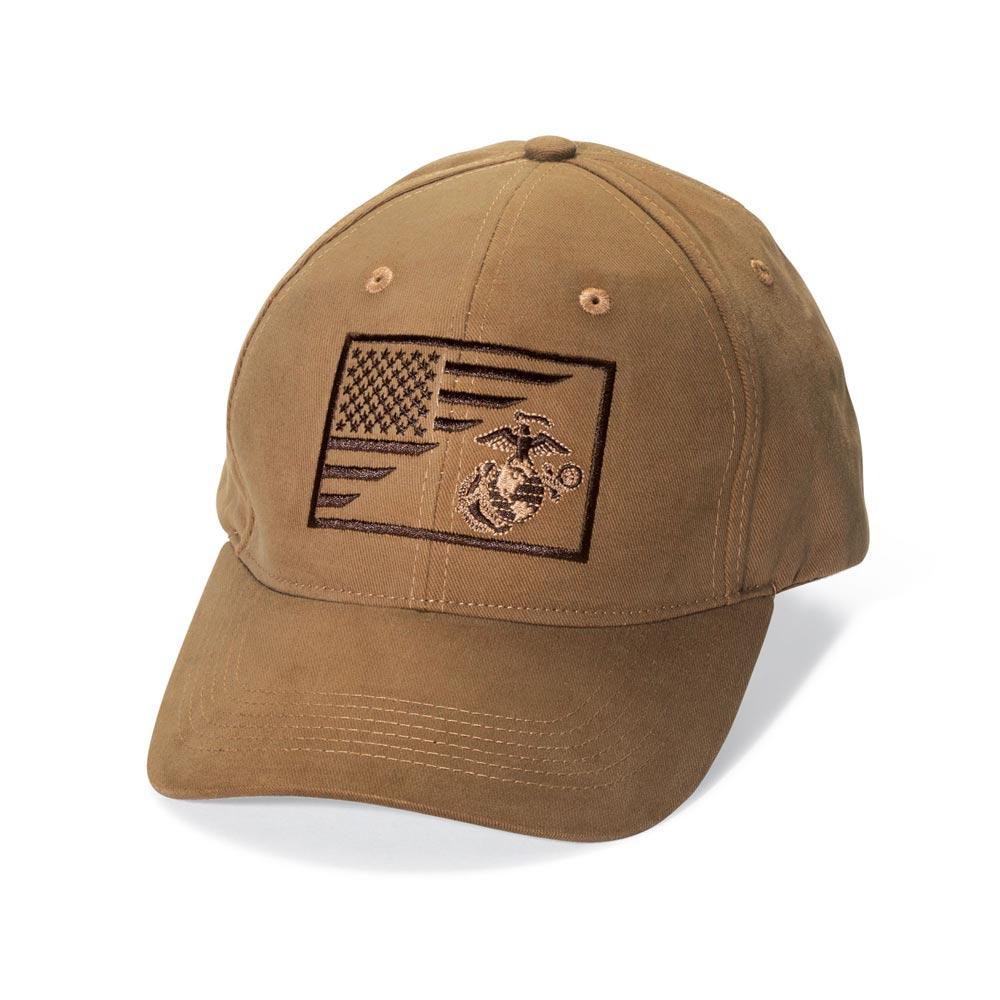 USMC ega and usa flag hat