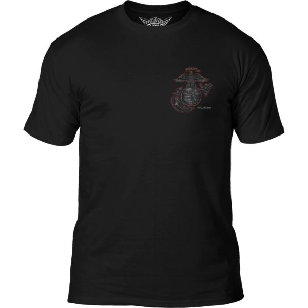 usmc riflemans eagle globe anchor black shirt