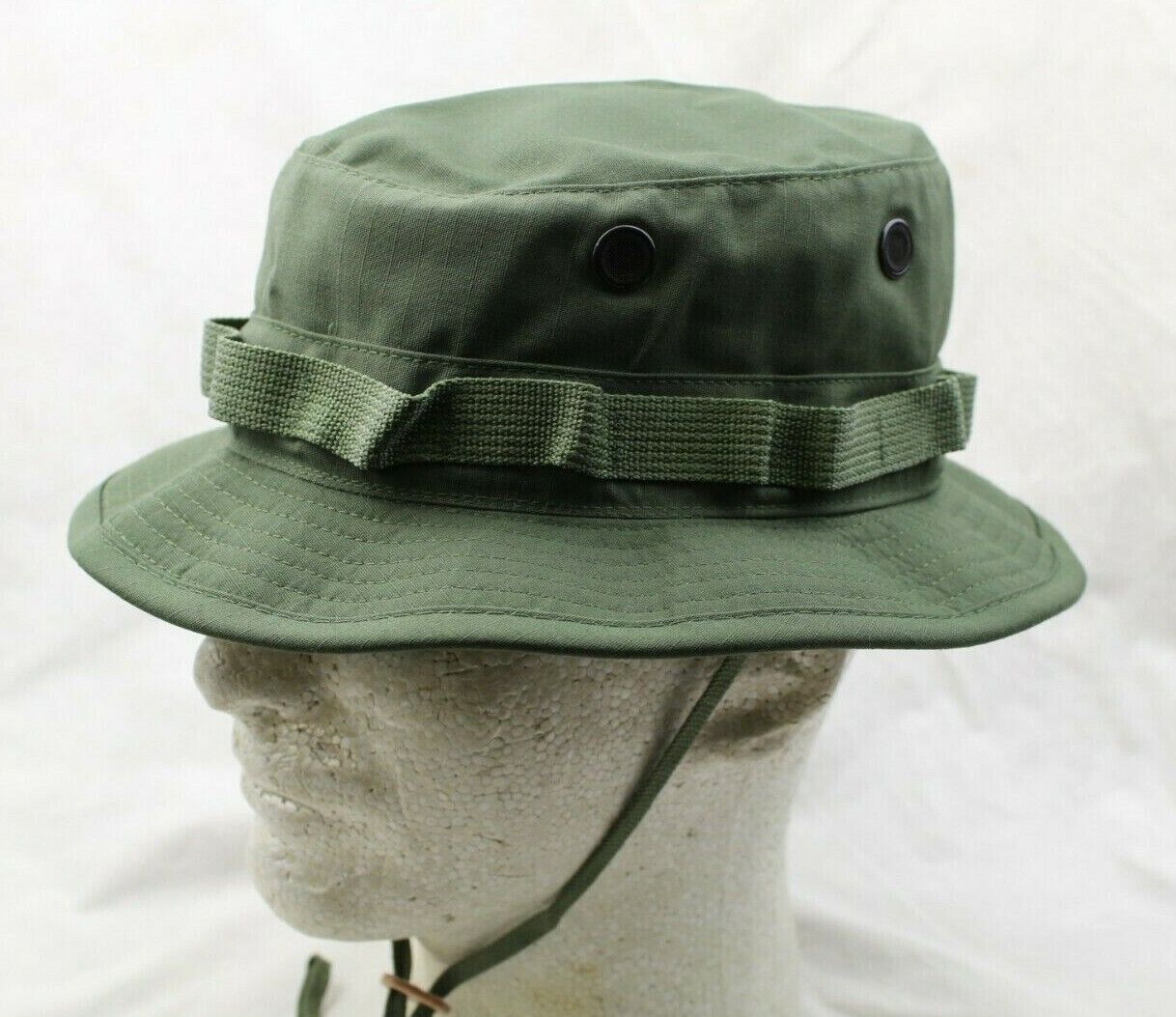 Vietnam Shooter's Short Brim Olive Drab Boonie Cover - Devil Vietnam Shooter's Short Brim Olive Drab Boonie Cover - Devil