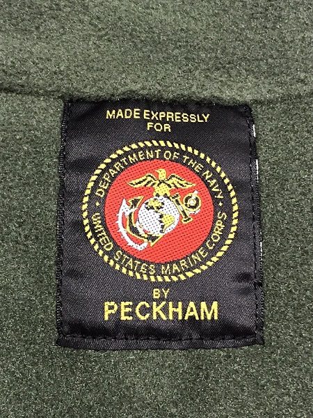 OD Green USMC Fleece Pullover Marine Corps Tag
