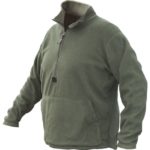 OD Green USMC Fleece Pullover Side view