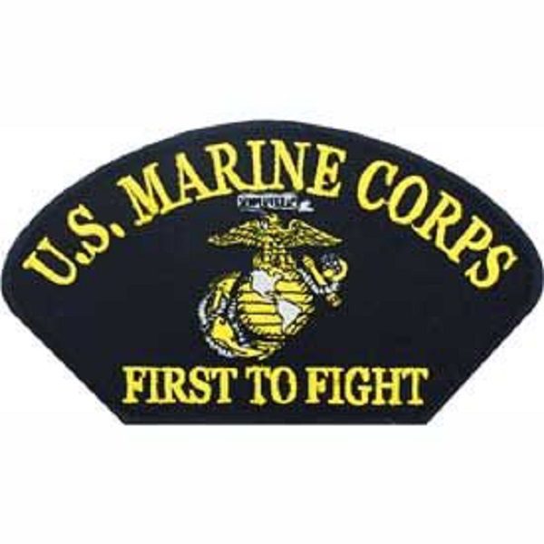 US Marine Corps Patch Black and Yellow First to Fight