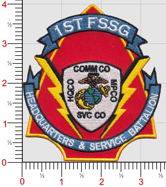 USMC USMC 1st FSSG Field Services Support Group Patch