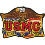 a Marine Corps patch with an eagle
