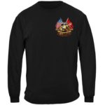 American and USMC Flag Long Sleeve Shirt Front